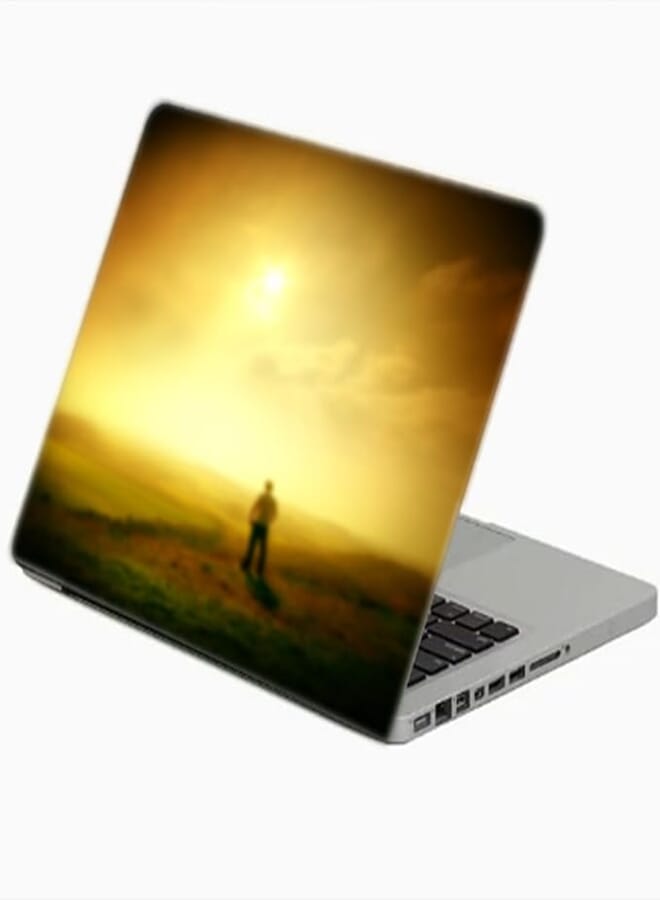 TAT Stains Liquid Texture Printed Laptop Sticker Multicolour-15.6 inch-3910